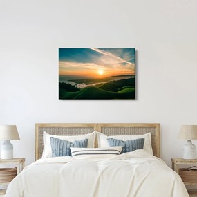 Obraz východu slnka nad morom (90x60 cm)