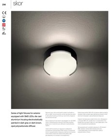 Redo 90004 - LED Vonkajšie stropné svietidlo SKOR LED/12W/230V IP54 hnedá