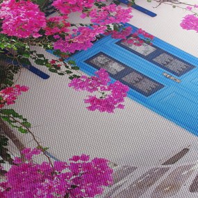 Obraz - Tradičný grécky dom (90x60 cm)