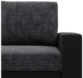 Kreslo LUNA tmavosivé / čierne