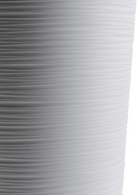 PLASTOVÝ KVETINÁČ URBANIKA RIFLO 25,5X46,5 CM+19,5X36,5 CM BIELA