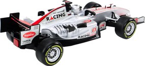 LEAN Toys Diaľkovo ovládané pretekárske auto RC 1:12, strieborné, svetlá a zvuky