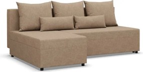 Rohová rozkladacia sedačka FERMO Lux cappuccino