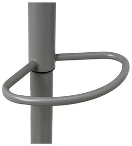 Sivé barové stoličky s nastaviteľnou výškou z imitácie kože v súprave 2 ks (výška sedadla 56,5 cm) – Casa Selección