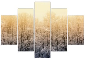 Obraz mrazivého lesa (150x105 cm)