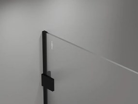 Mexen Lunar sprchová stena pravá 80 x 200 cm, 8mm číre sklo, čierna matná, 830-080-000-70-00-P