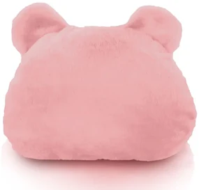 Plyšová podnožka TEDDY Yeti ružová