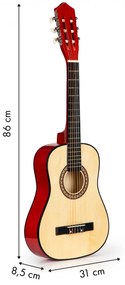 Drevená gitara Louisa EcoToys hnedá