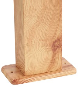 Moderná vonkajšia stojaca lampa hliníková s drevenou potlačou 65 cm IP44 - Baleno
