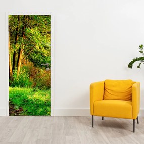 Fototapeta na dvere - Chodník pozdĺž vody (95x205cm)