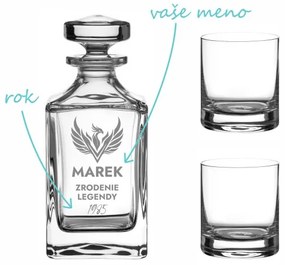 Pieskovaný whisky set Fenix ​​(1+2)