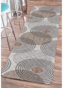 Sivý prateľný koberec behúň 58x140 cm - Oyo Concept