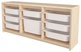 Organizér na hračky Dremonka 8 (breza + biela). Akcia -18%. Vlastná spoľahlivá doprava až k Vám domov. 1124319