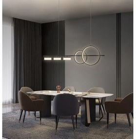 Wofi 7030-502 - LED Stmievateľný luster na lanku MESSINA LED/40W/230V čierna