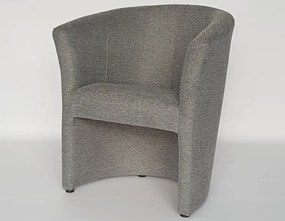 Kreslo Boston, šedá látka