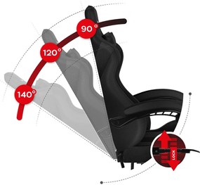 Herné kreslo Fusion 4.7 (čierna + karbónová). Akcia -21%. Vlastná spoľahlivá doprava až k Vám domov. 1087476