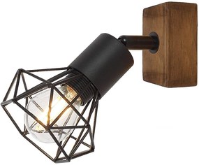 Rabalux Zeus nástenná lampa 1x40 W čierna 3137