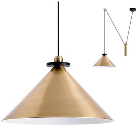 Redo 01-1545 - Luster na lanku KALIMBA 1xE27/42W/230V pr. 42 cm pavúk bronz