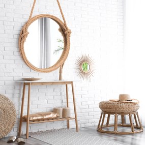 Dekorstudio Okrúhle zrkadlo na lane MW9901 - 60 cm