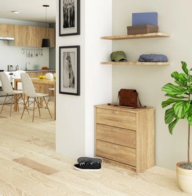 Skriňa na topánky Mini 60 cm - 3 dvierka dub sonoma