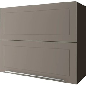 Kuchynská linka W8b/90 avent. Quantum beige mat/lava