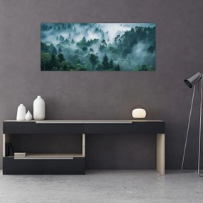 Obraz - Les v hmle (120x50 cm)