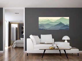 Obraz - Forest Mountain (120x50 cm)