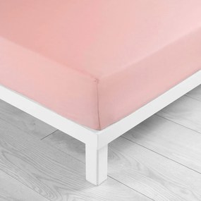 Ružová napínacia plachta jersey 160x200 cm Jersy – douceur d'intérieur