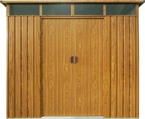 Záhradný domček BestBerg ZDSL-6D / 6,6 m² / 238 × 279 × 203 cm / dekor drevo/hnedá