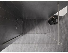 Mexen Kioto-F, sprchová zástena s rámom 170 x 202 cm, 8 mm číre sklo, oceľový profil, 800-170-104-97-00