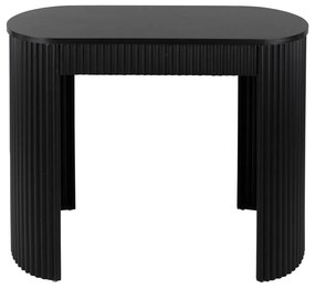 Čierny kovový konzolový stolík 40x100 cm Estriado – Leitmotiv