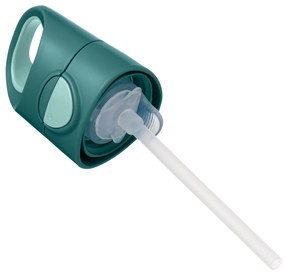 Fľaša na pitie so slamkou 450 ml - emerald forest