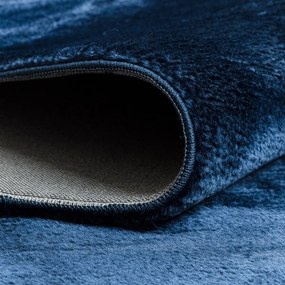 Dywany Łuszczów, Kusový koberec Visco Rabbit Dark blue 10, 140x190, modrá, detská izba