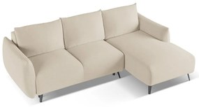 Béžová rohová pohovka (pravý roh) Malie – Makamii