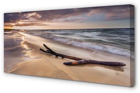 Obraz na plátne Gdańsk Beach sea sunset 120x60 cm