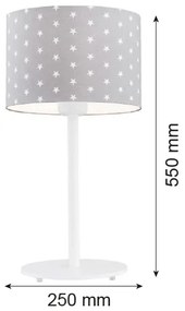 Argon 4126 - Stolná lampa MAGIC 1xE27/15W/230V šedá/biela