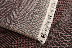 Diamond Carpets koberce Ručne viazaný kusový koberec Diamond DC-MCN Black / rust - 160x230 cm