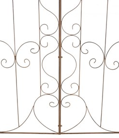 Mriežka na popínavé rastliny Mandevilla - 133 x 99 cm - Hnedá antik