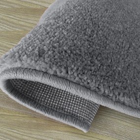 Okrúhly koberec sivej farby Šírka: 100 cm | Dĺžka: 100 cm