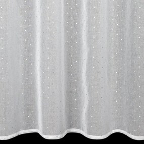ZÁCLONA NA KRÚŽKOCH DOTI 140X250 CM BIELA