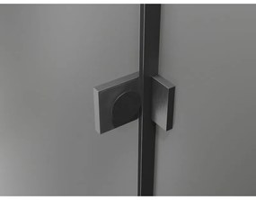 Mexen Lunar T, sklápací sprchový kút pravý 135 x 110 cm, 8mm číre sklo, profil grafit brúsený, 834T-135-110-66-00-P