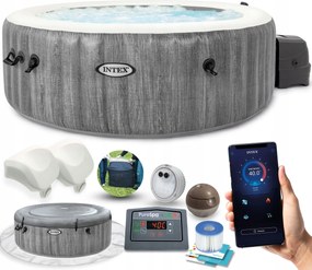 Intex 28440 Vírivý bazén, PureSpa Bubble Greywood Deluxe 4