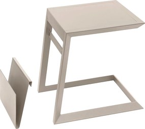 DEOKORK Kovový odkladací stolík LISABON (ivory)