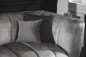 Pohovka NOBLESSE 225 cm zamatovo šedá