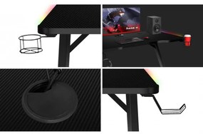 Herný stôl Hero - 2.5 čierny RGB