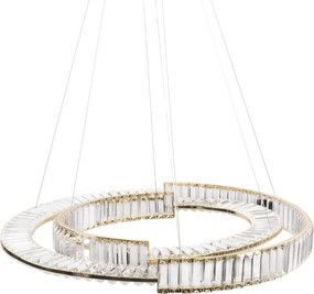 Toolight Toolight, LED krištáľové stropné svietidlo APP1524-CP60/80, zlatá, OSW-06972