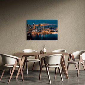 Obraz nočného mesta (90x60 cm)