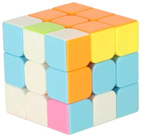 KIK Puzzle hra Puzzle kocka 3x3 neon 5,65 cm