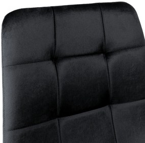 Čalúnená designová stolička ForChair čierna