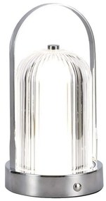 LED Stmievateľná stolná lampa LED/1W/5V 3000-6000K 1800 mAh chróm